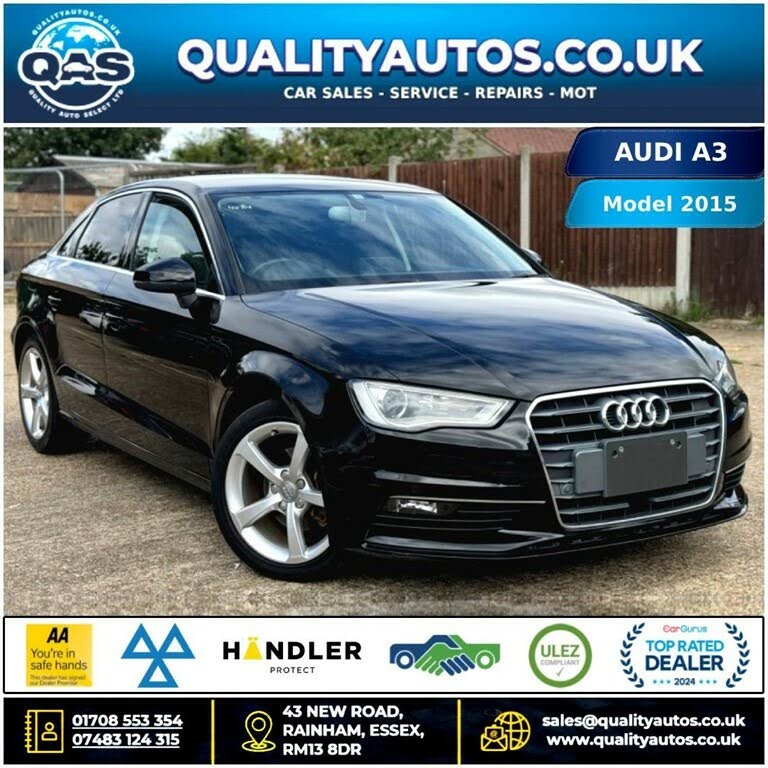 2015 Audi A3 1.4 Sport (150ps) (CoD) (s/s) Saloon 4d 1395cc S Tronic