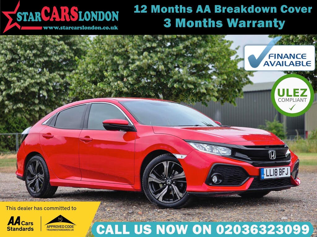 2018 Honda Civic 1.0 VTEC TURBO SR (126ps) Hatchback 5d CVT