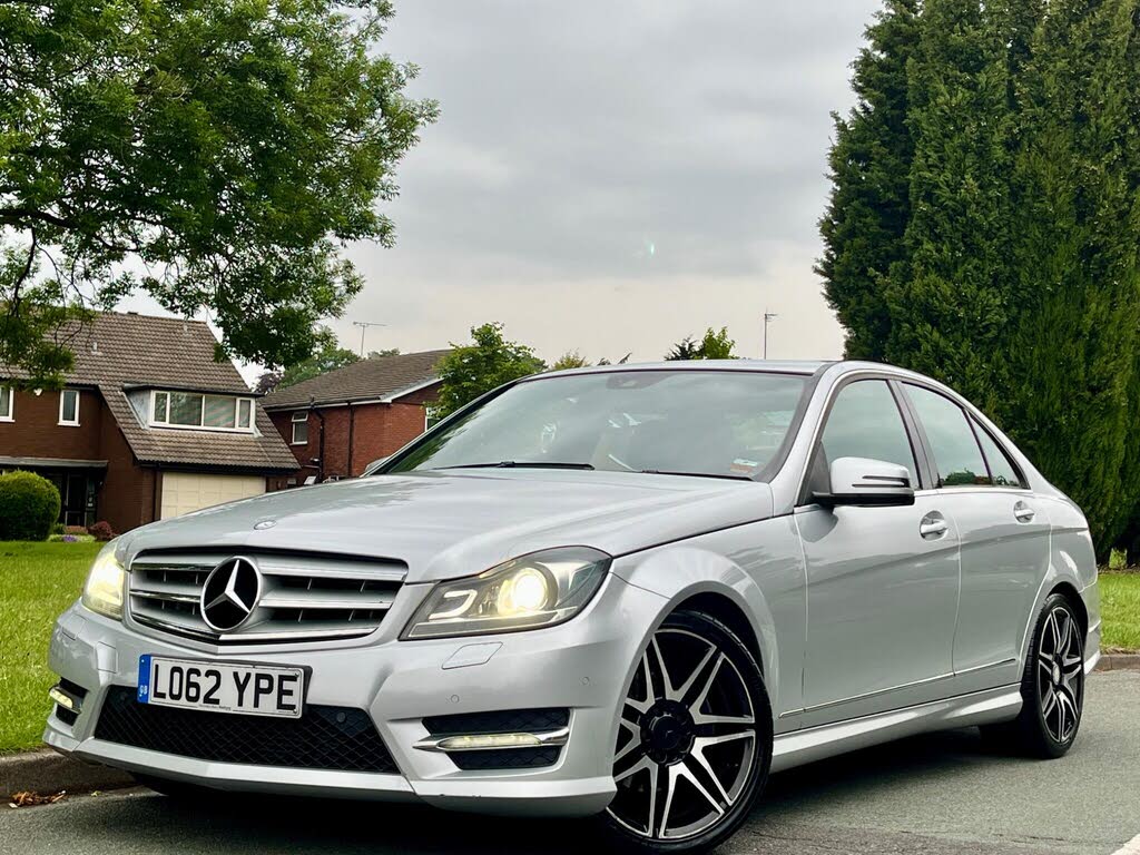 2012 Mercedes-Benz C-Class 1.6 C180 AMG Sport Plus Blue F Saloon 4d 7G-Tronic