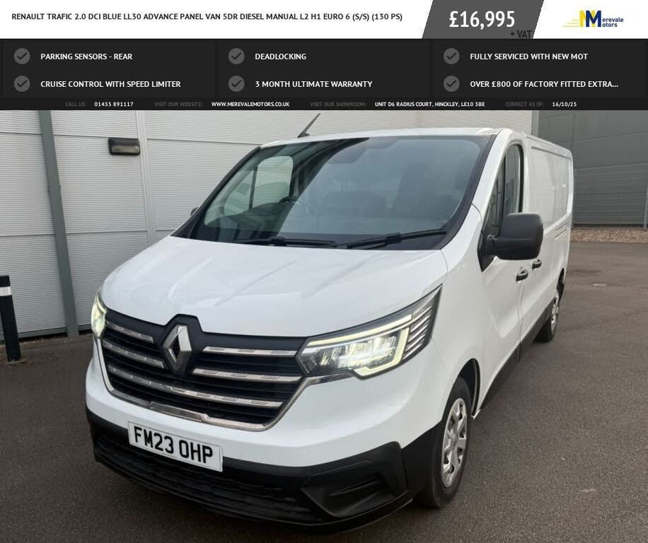 2023 Renault Trafic 2.0dCi LL30 130 Advance (EU6d) Panel