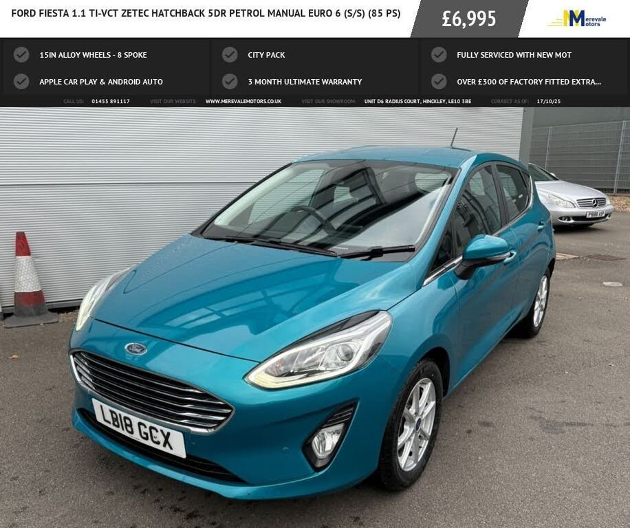 2018 Ford Fiesta 1.1 Ti-VCT Zetec 5d