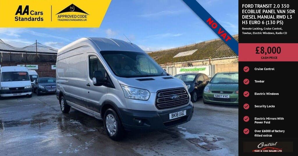 2018 Ford Transit 2.0TDCi 350 L3H3 Trend (130PS)(EU6) RWD Panel Van