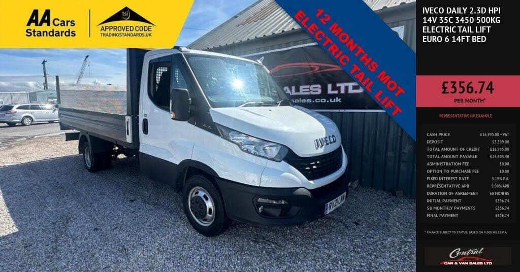 2021 Iveco Daily 35C Class 2.3TD 35C14 Business 3450mm (136PS)(EU6dT) 3450