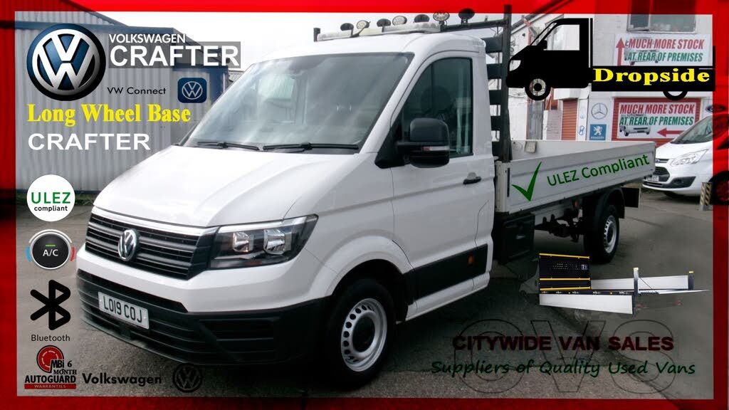 2019 Volkswagen Crafter 2.0TDI CR35 LWB (140Ps)(EU6) Startline ETG Dropside Truck