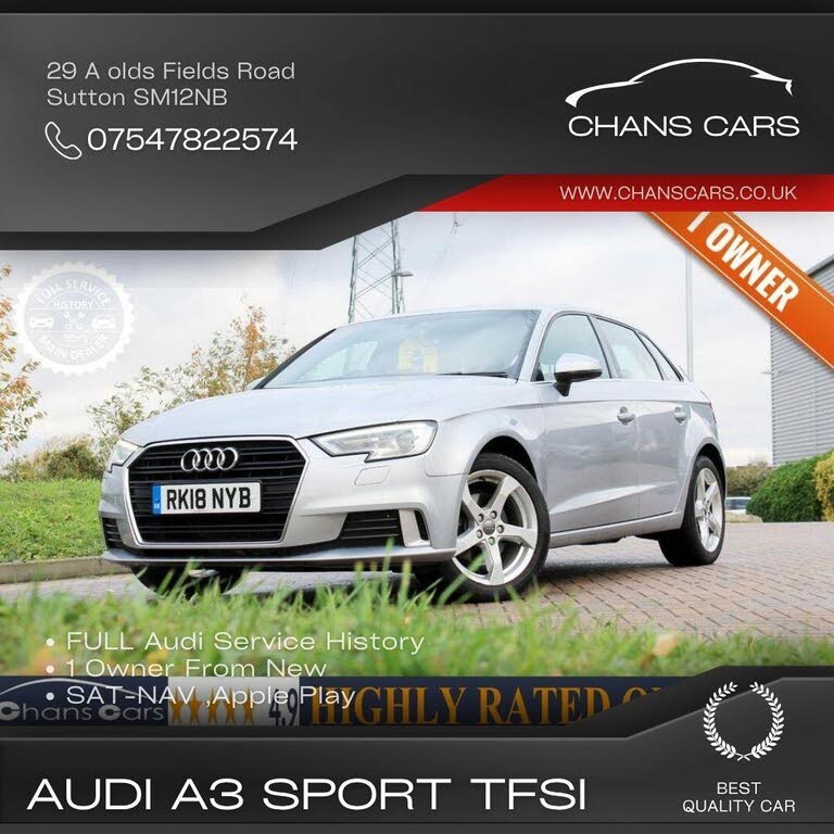 2018 Audi A3 1.5 TFSI Sportback 5d