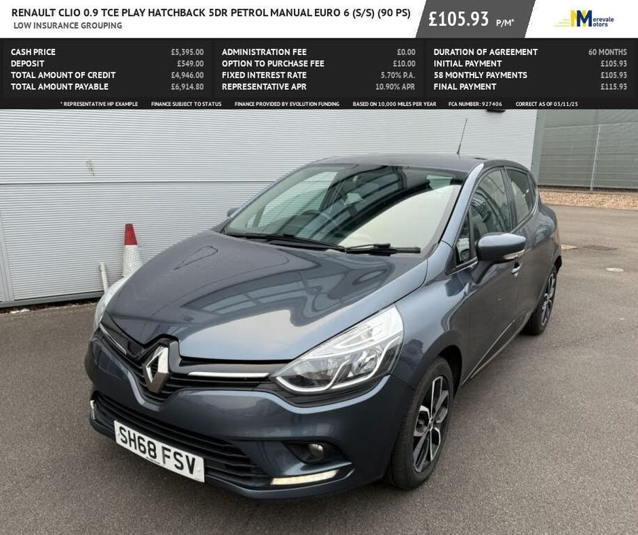 2018 Renault Clio 0.9 TCe Play (90ps)