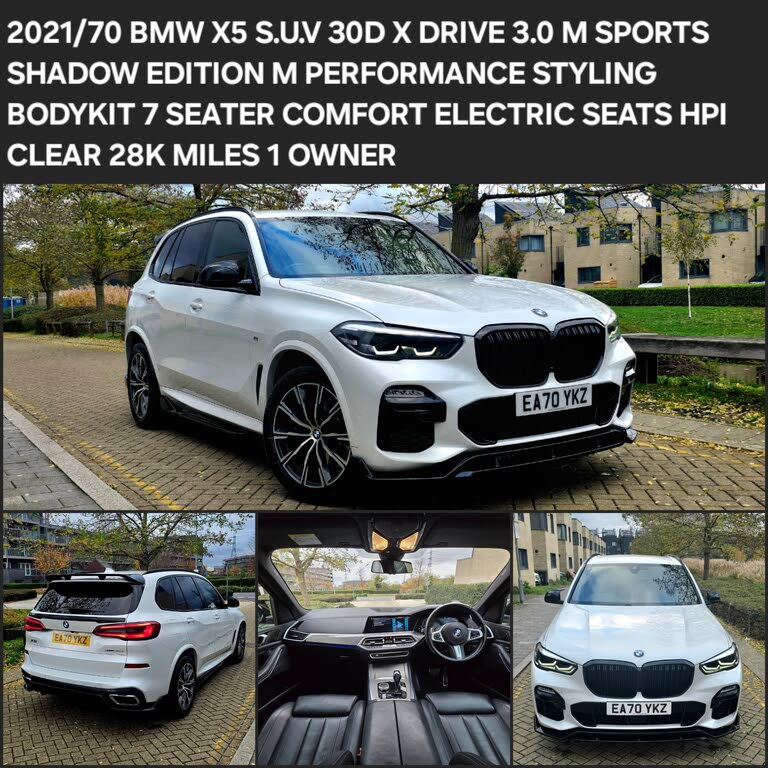 2020 BMW X5 3.0TD xDrive 30d M Sport (282bhp) (MHT)