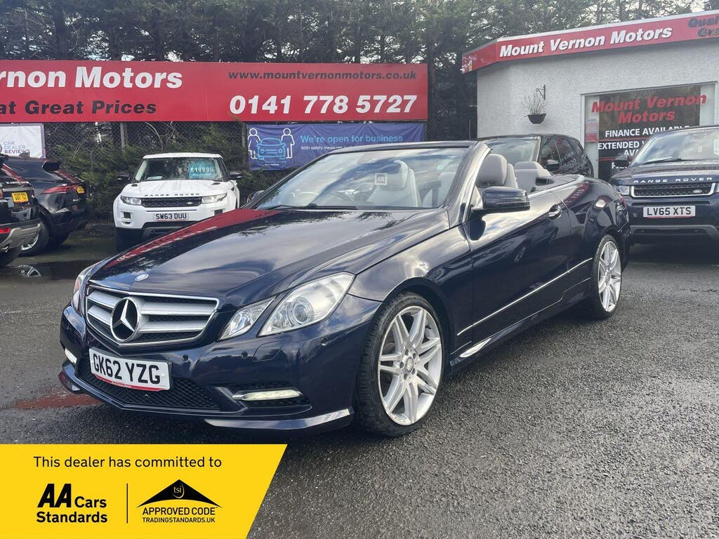 2012 Mercedes-Benz E-Class 3.0TD E350 CDI Sport 3.0CDI Blue F Cabriolet 2d 7G-Tronic