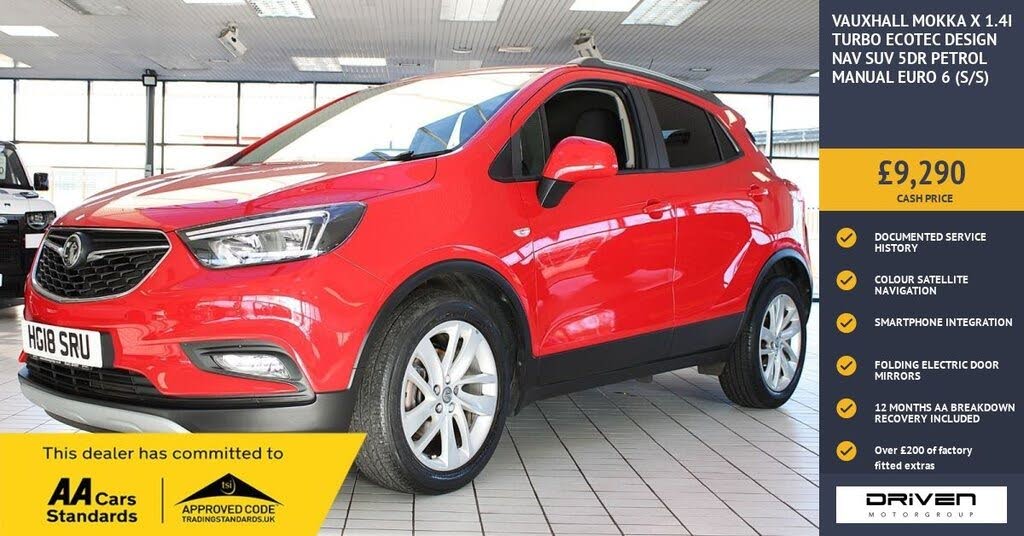 2018 Vauxhall Mokka X 1.4i 16v Turbo Design Nav (s/s)(ecoTEC)