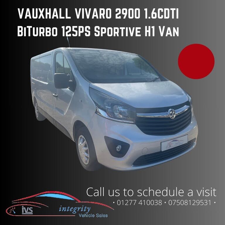 2018 Vauxhall Vivaro 1.6CDTi Sportive 2900 L2H1 (145PS)(EU6) BiTurbo (s/s) Panel
