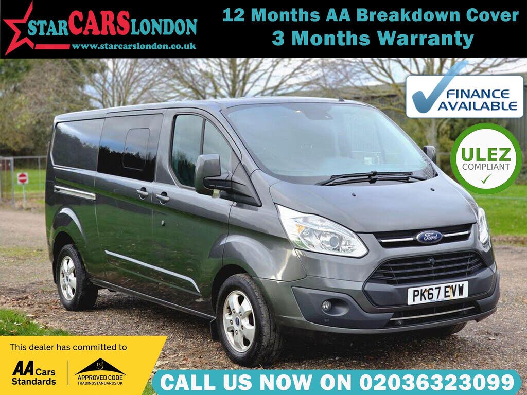 2017 Ford Transit Custom 2.0TDCi 290 L1H1 Limited (170PS)(EU6) Double Cab-in-Van auto