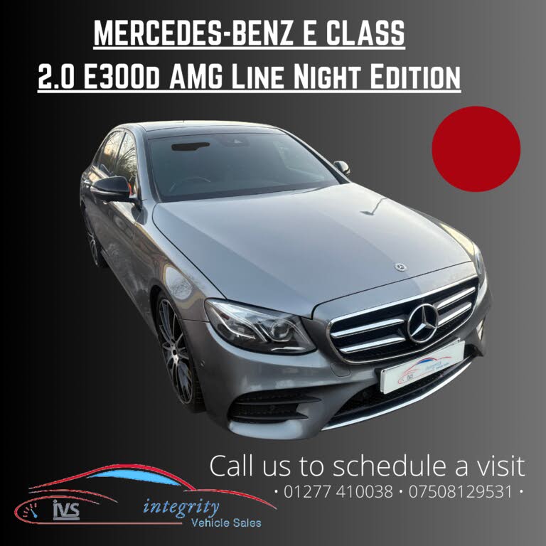 2020 Mercedes-Benz E-Class 2.0d E300d AMG Line Edition Premium Plus Saloon 4d