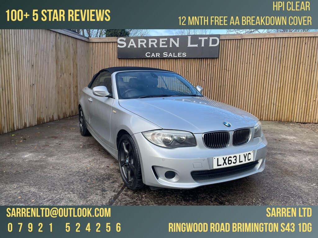 2013 BMW 1 Series 2.0TD 118d Exclusive Edition Convertible