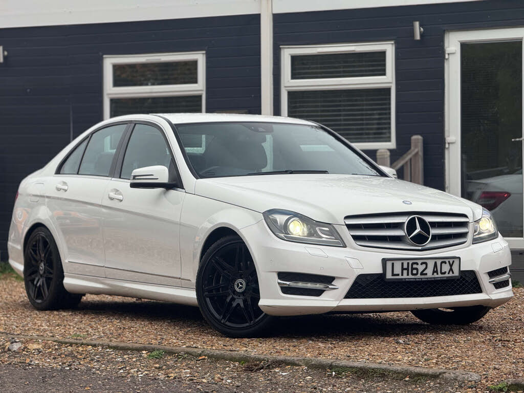 2012 Mercedes-Benz C-Class 1.6 C180 AMG Sport Plus Blue F Saloon 4d 7G-Tronic