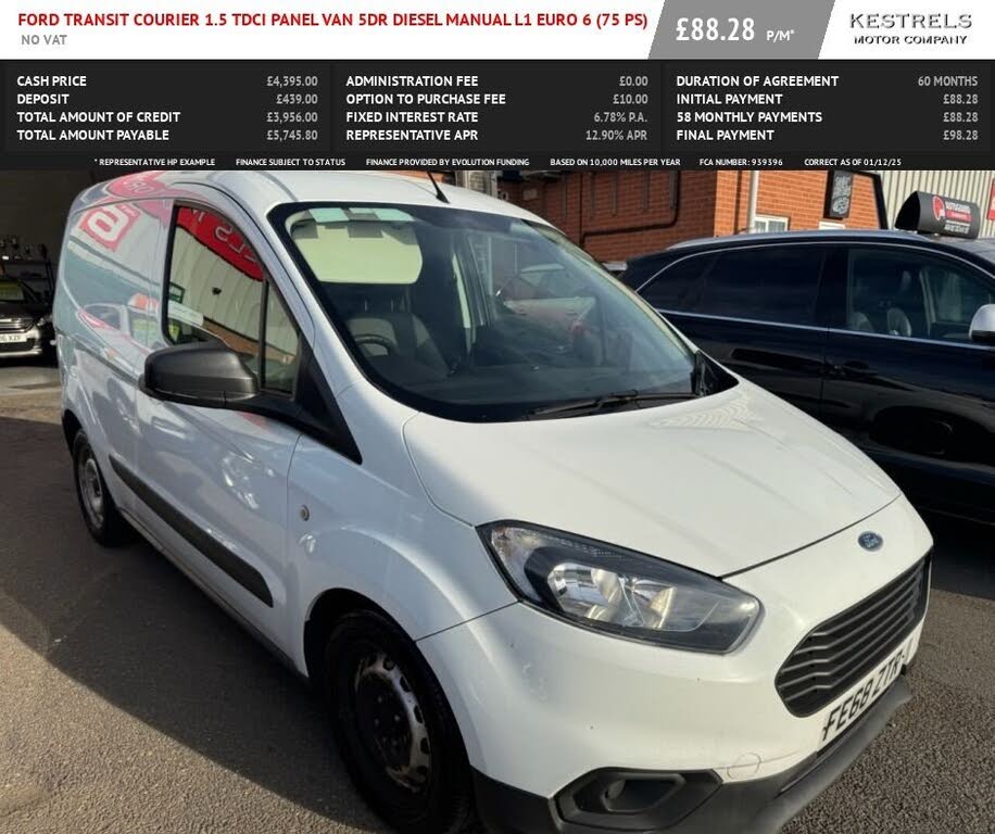 2018 Ford Transit Courier 1.5TDCi Base Panel