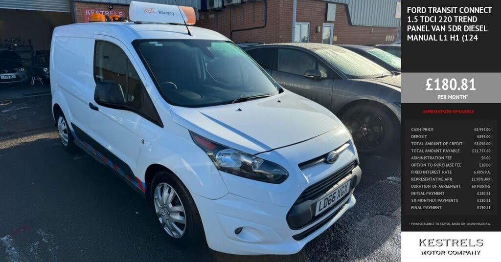 2017 Ford Transit Connect 1.5TDCi L1 220 Trend (100PS)(Eu6) Panel Van