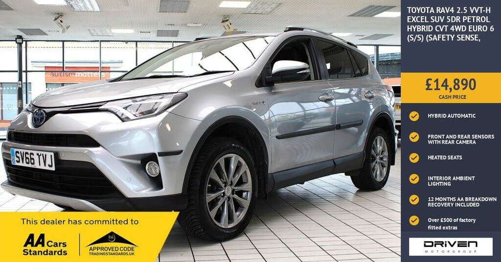 2016 Toyota RAV4 2.5 VVT-i Excel (TSS) (Navi) CVT