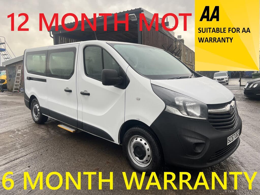2018 Vauxhall Vivaro 1.6CDTi 2900 L2H1 (95PS)(EU6) (s/s) 9 Seats Combi