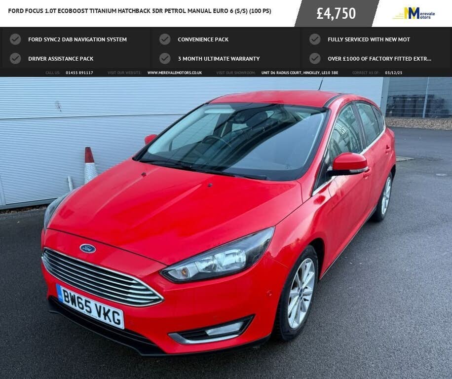 2016 Ford Focus 1.0T Titanium (100ps) Hatchback