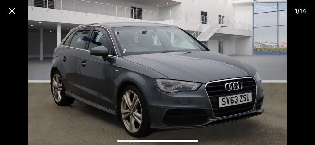 2013 Audi A3 1.4 S Line TFSI (140ps) Sportback 5d 1395cc Tronic