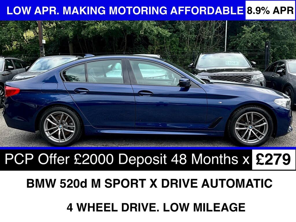 2018 BMW 5 Series 2.0TD 520d M Sport (188bhp) xDrive (s/s) Saloon 4d