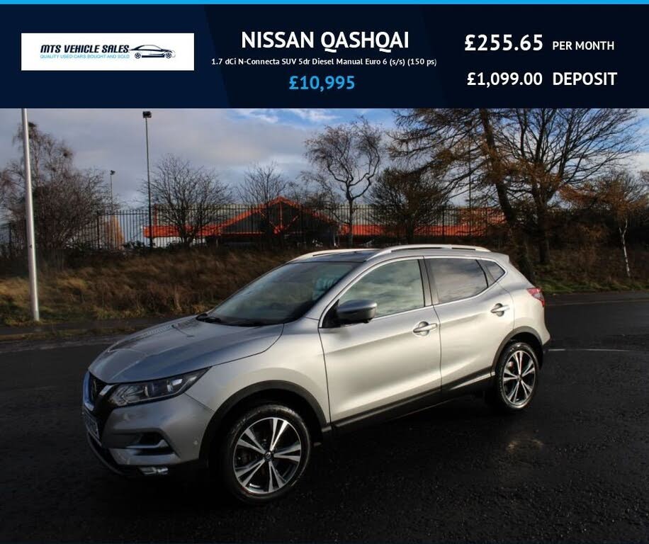 2019 Nissan Qashqai 1.7dCi N-Connecta (18in Alloys)