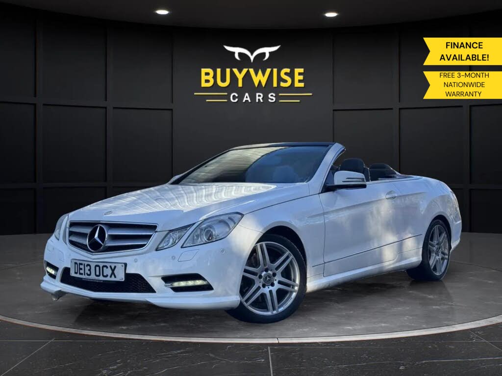 2013 Mercedes-Benz E-Class 2.1TD E220 CDI Sport 2.1CDI (170bhp) Blue F Cabriolet 2d 7G-Tronic
