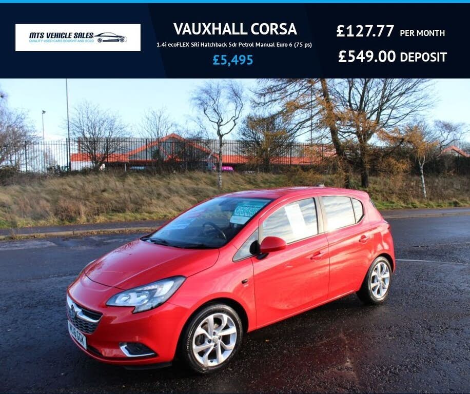 2016 Vauxhall Corsa 1.4i SRi (75ps) ecoFLEX 5d 1398cc