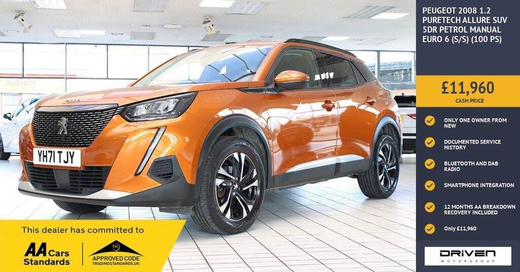 2021 Peugeot 2008 SUV 1.2 PureTech Allure (100bhp)