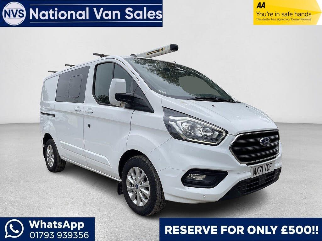2021 Ford Transit Custom 2.0TDCi 320 L1H1 Limited (130PS)(EU6dT) Double Cab-in-Van