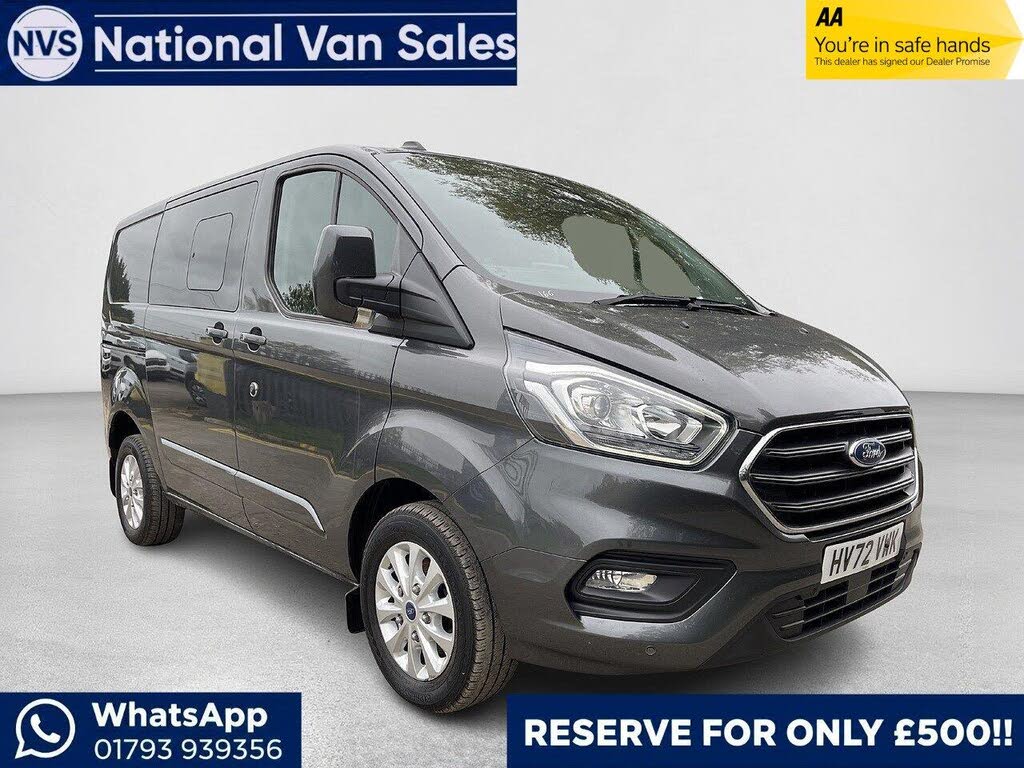 2022 Ford Transit Custom 2.0TDCi 320 L1H1 Limited (130PS)(EU6dT) Double Cab-in-Van