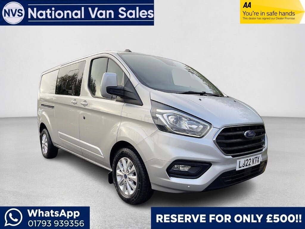 2022 Ford Transit Custom 2.0TDCi 320 L2H1 Limited (130PS)(EU6dT) Double Cab-in-Van