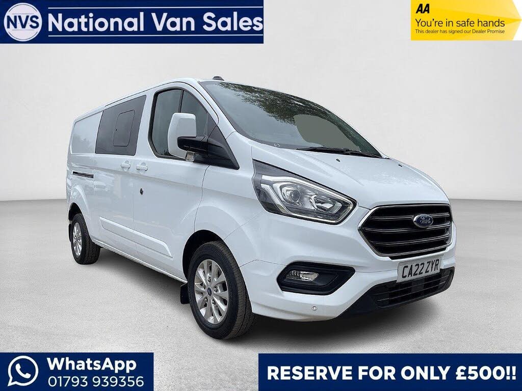 2022 Ford Transit Custom 2.0TDCi 320 L2H1 Limited (130PS)(EU6dT) Double Cab-in-Van