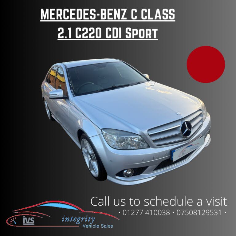 2008 Mercedes-Benz C-Class 2.1TD C220 CDI Sport Saloon 4d auto