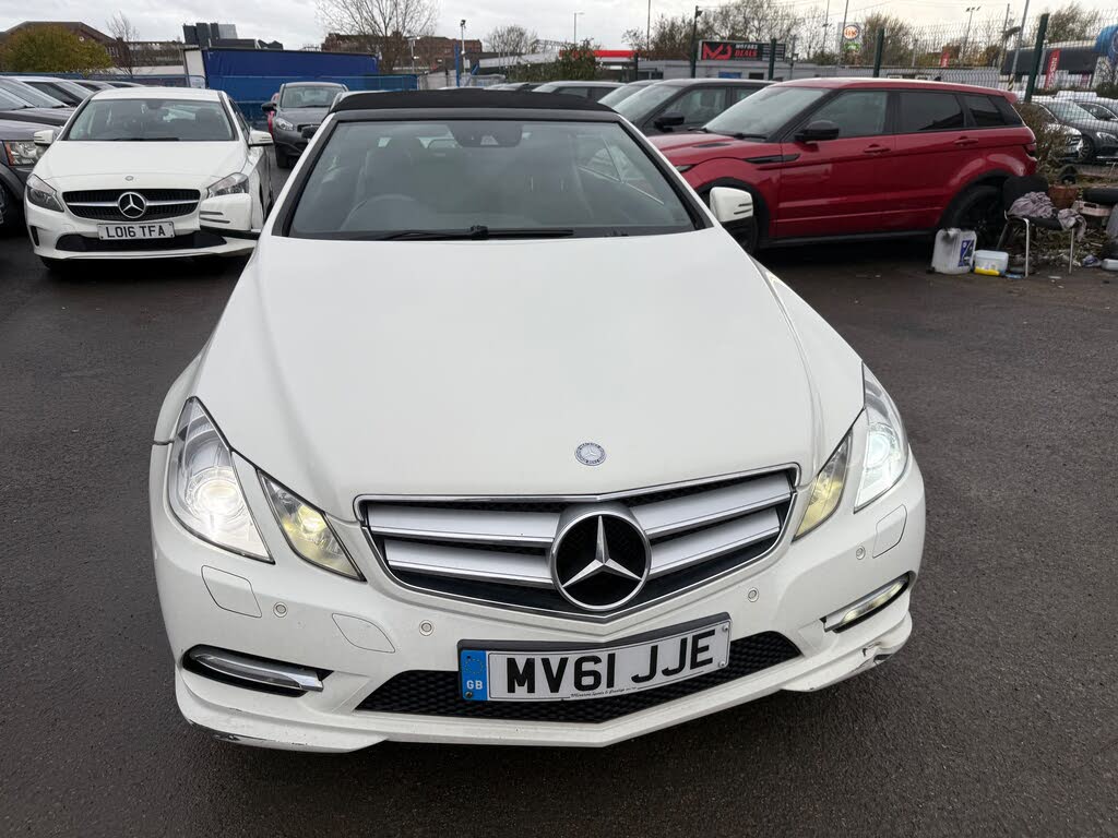 2011 Mercedes-Benz E-Class 2.1TD E250 CDI Sport Edition 125 2.1CDI Blue F Cabriolet 2d 7G-Tronic Plus