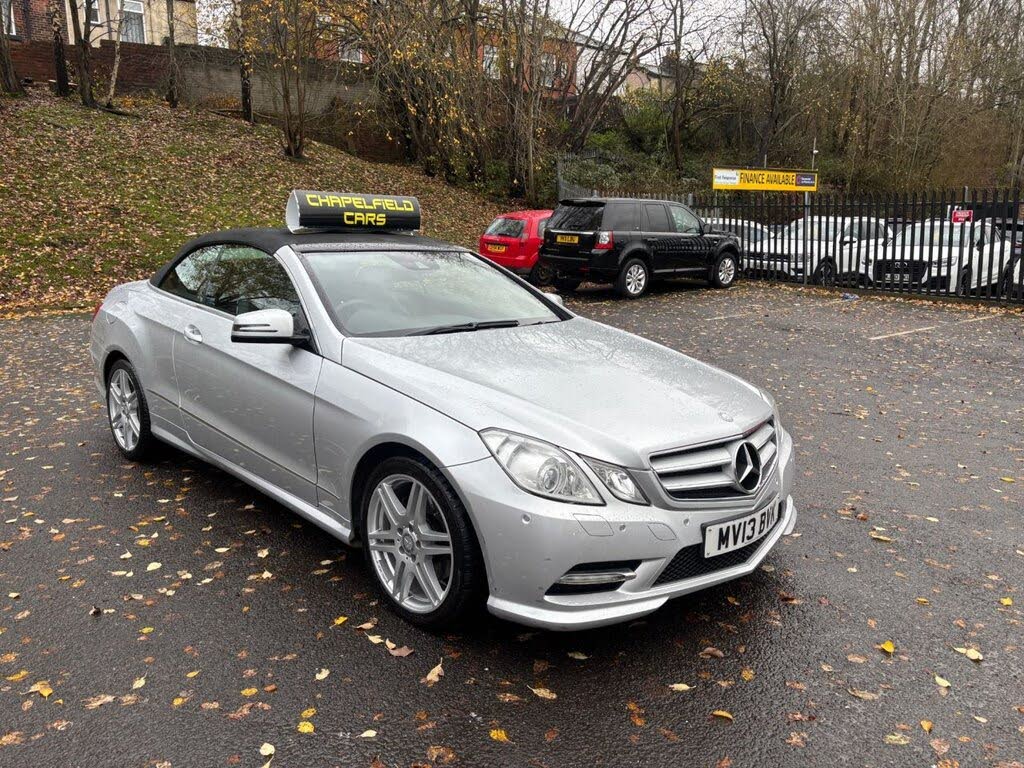 2013 Mercedes-Benz E-Class 2.1TD E220 CDI Sport 2.1CDI (170bhp) Blue F Cabriolet 2d 7G-Tronic