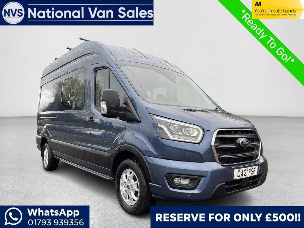 2021 Ford Transit 2.0TDCi 350 L3H3 Limited (185PS)(EU6dT) RWD Double Cab-in-Van