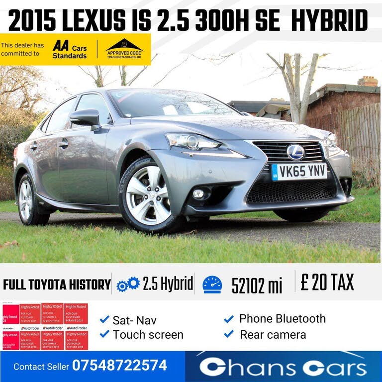 2015 Lexus IS 300h 2.5 SE