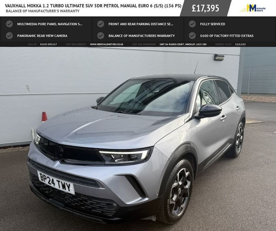 2024 Vauxhall Mokka 1.2 Ultimate (136ps)