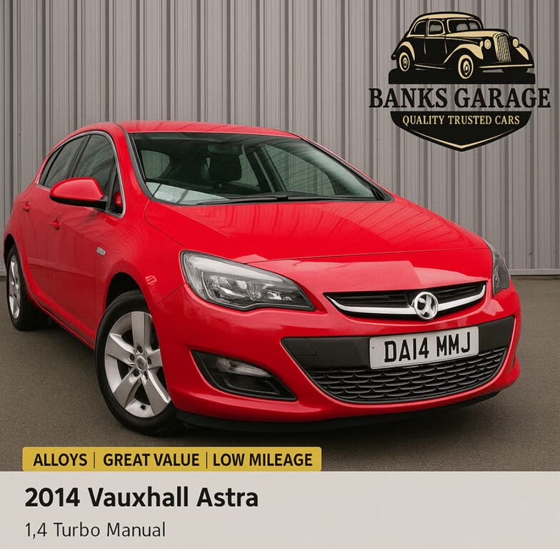 2014 Vauxhall Astra 1.4 SRi Turbo (140ps) 1364cc