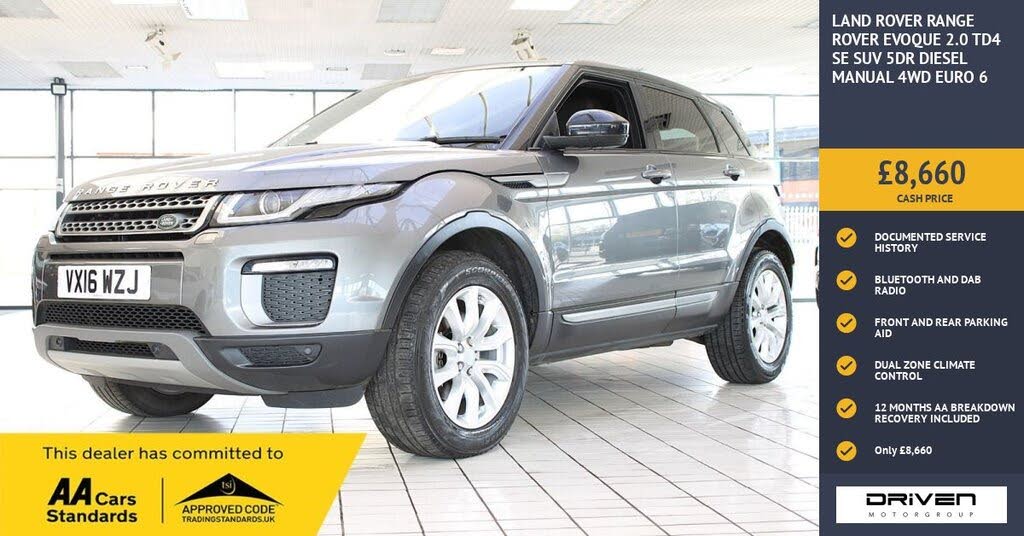 2016 Land Rover Range Rover Evoque 2.0Td4 SE (s/s)