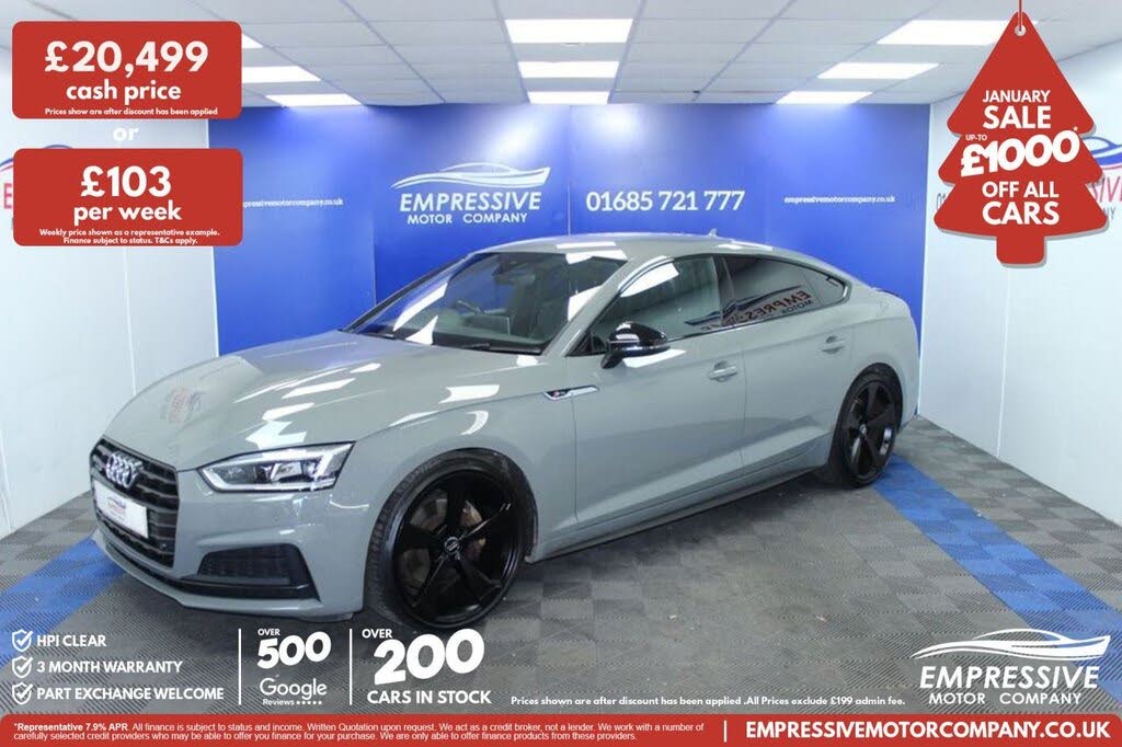 2019 Audi A5 2.0 40 TDI Black Edition Sportback 5d quattro