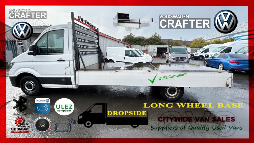 2019 Volkswagen Crafter 2.0TDI CR35 LWB (140Ps)(EU6) Startline ETG Dropside Truck