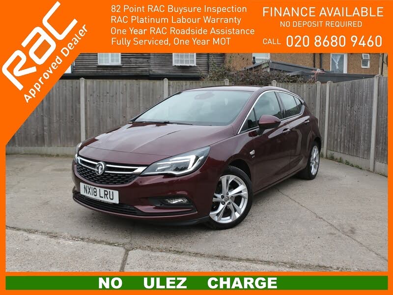 2018 Vauxhall Astra 1.4i 16v Turbo SRi (150ps) (s/s) Hatchback Auto