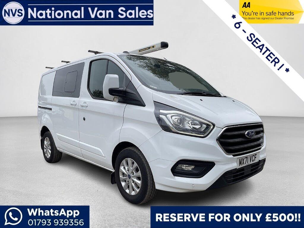 2021 Ford Transit Custom 2.0TDCi 320 L1H1 Limited (130PS)(EU6dT) Double Cab-in-Van
