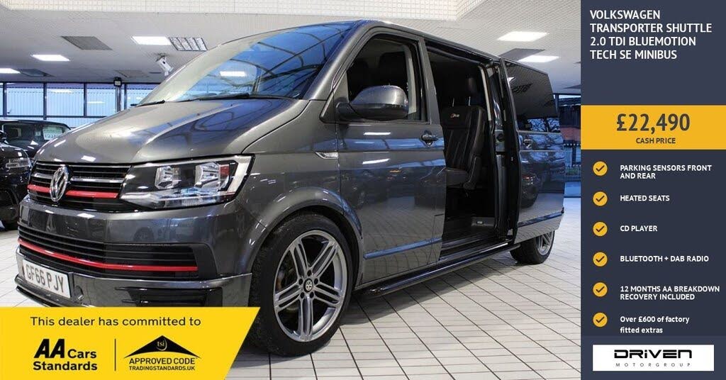 2016 Volkswagen Transporter Shuttle 2.0TDI T30 BMT SE (102PS)(Eu6) SWB