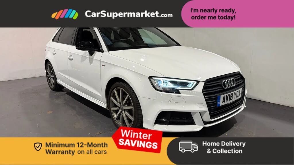 2018 Audi A3 1.5 TFSI Black Edition Sportback 5d S Tronic