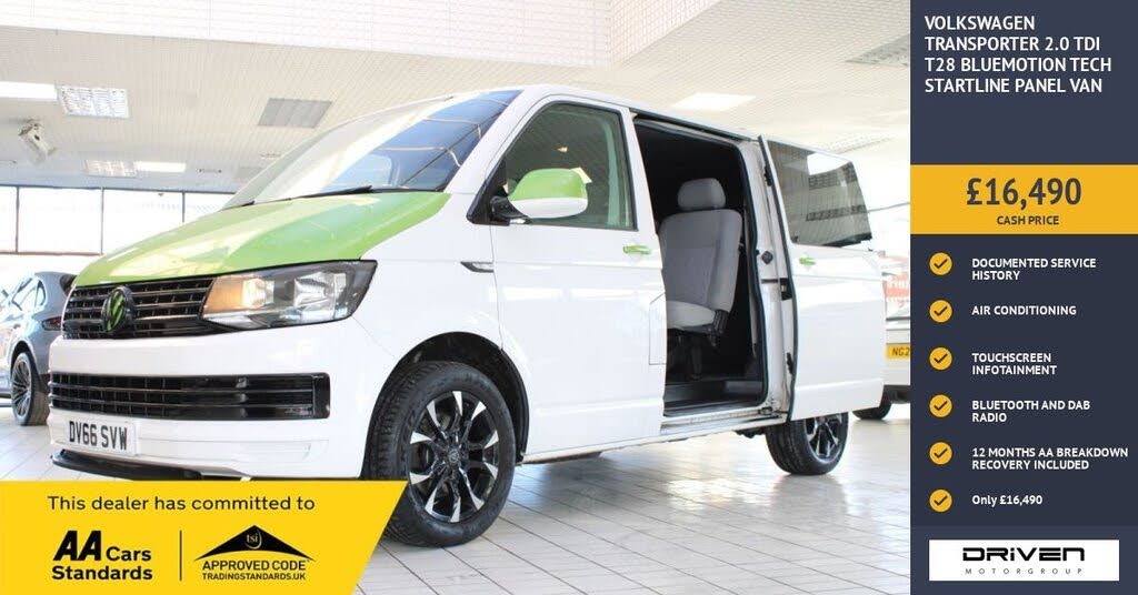 2016 Volkswagen Transporter 2.0TDI T28 Startline BMT (102PS)(Eu6) SWB Panel