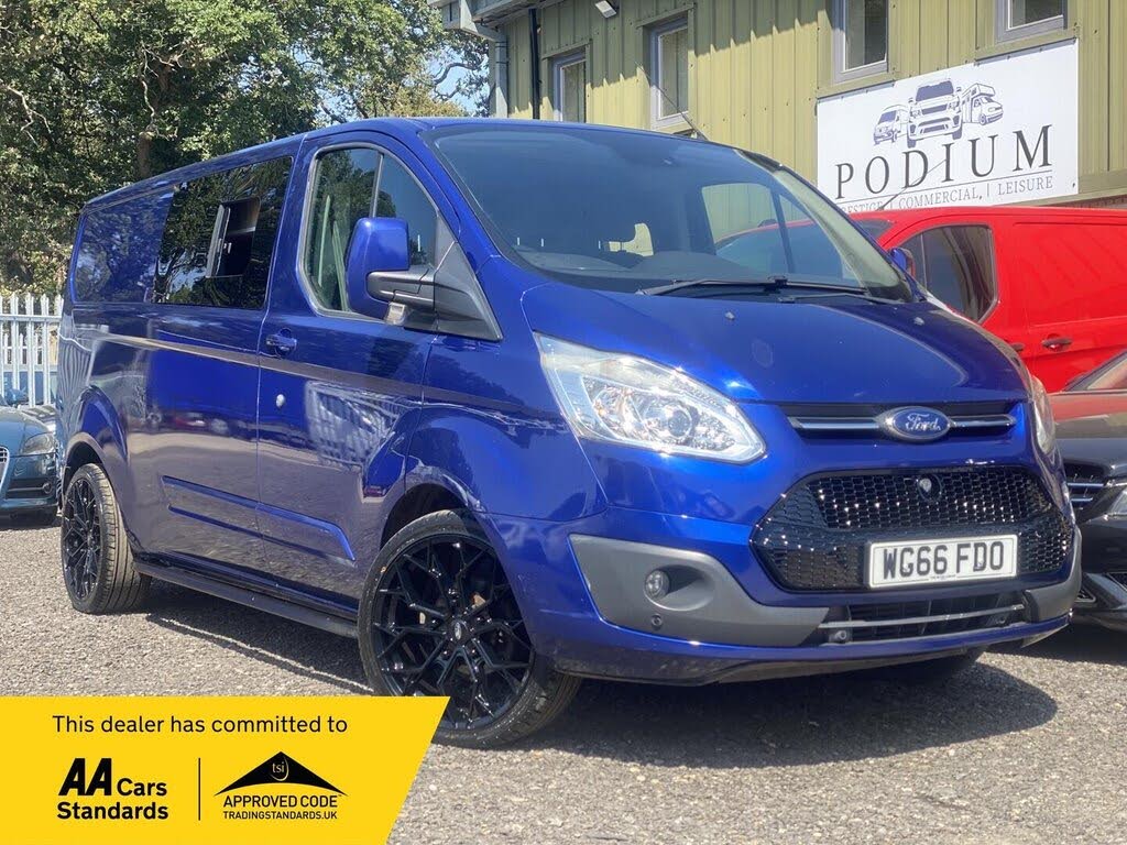 Blue 2016 Ford Transit Custom Van Front-wheel drive Manual