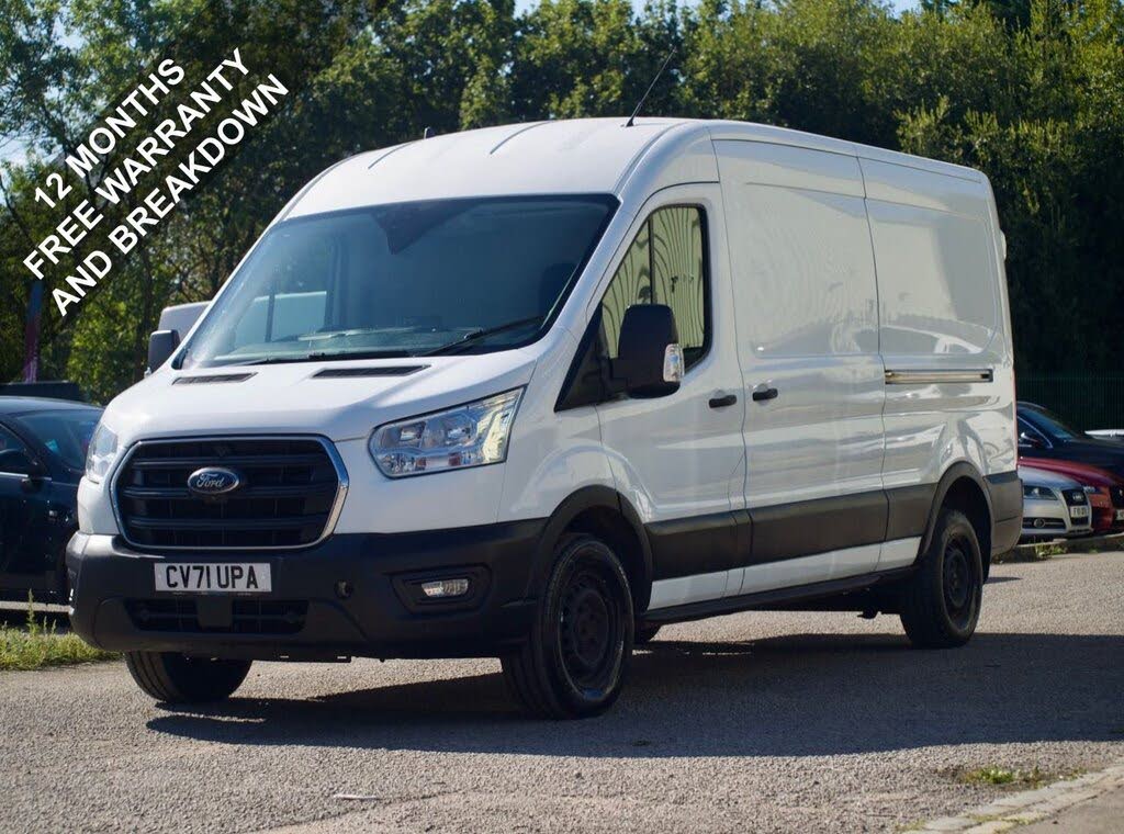White 2021 Ford Transit Van Front-wheel drive Manual